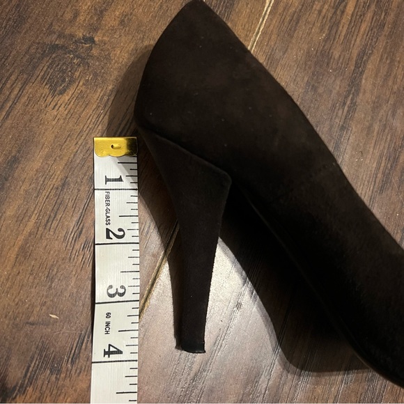 Roberto Festa Milano Italian Dark Brown Suede Pointed Pump Heels Size 36.5/6 - Picture 7 of 10